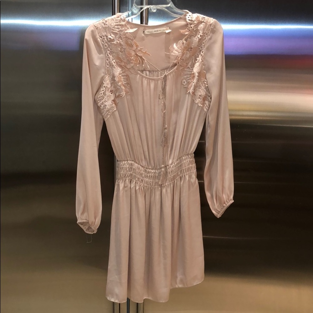 Chelsea & Violet Long-Sleeve Blush Dress